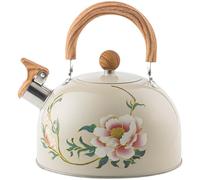 Pastoralist Thé émail Vintage Kettle | Thé à sifflet, Bouilloire Florale, Bouilloire, thermure sifflant pour la cuisinière en Acier Inoxydable