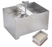 Pastoralist Tofu Press, appuye en Tofu en Acier Inoxydable, Fabricant de paneer réglable avec Trou de vidange et Plate