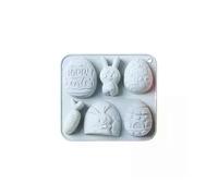 Pastry Baking Tool Mould Cute Food Grade Silicone Available for Easter Egg And Rabbit Style Gift Cake Mold High-quality Creative