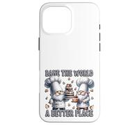 Pastry Chef Dad Gnomes Graphic Bake The World A Better Place Coque pour iPhone 16 Pro Max