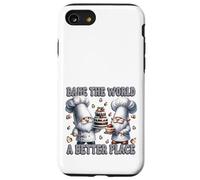 Pastry Chef Dad Gnomes Graphic Bake The World A Better Place Coque pour iPhone SE (2020) / 7/8