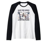 Pastry Chef Dad Gnomes Graphic Bake The World A Better Place Manche Raglan