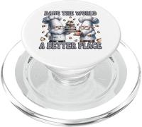 Pastry Chef Dad Gnomes Graphic Bake The World A Better Place PopSockets PopGrip pour MagSafe