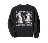 Pastry Chef Dad Gnomes Graphic Bake The World A Better Place Sweatshirt