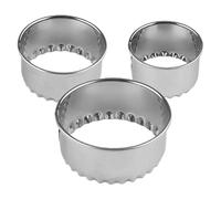 Pastry Cutting Rings - Dough Stamp for Baking | Stainless Steel with Round Shape, Reusable Food Craft Supplies, Professional Kitchen Tools for Cakes cookie Bread Dessert Decoration
