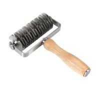 Pastry Wheel Cutter, 5.24x8.07 Inches Pizza Pie Slicer Tool - With Wood Handle Pastry Cutter Tool,for Kitchen Restaurant Bakery Flour Cooking Baking