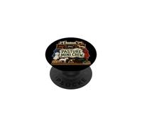 Pasture Mini Crew Chevaux Clôture Foin PopSockets PopGrip Adhésif