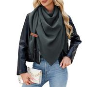 PASUDA Écharpe Femme Echarpe Triangle Foulard Coton Doux Châle Léger Cheche Confortable Longue Couleur Unie Classique et Élégante Scarf Écharpe Été Automne Printemps (Gris Foncé, 190x 80cm)