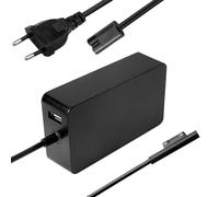 PASUKTER Chargeur Surface Pro, 15V 4A 65W Chargeur Microsoft Surface avec Port USB pour Microsoft Surface Pro 3/4/5/6/7/8/9/X Surface Laptop 1/2/3/4 Surface Go1/2/3 Surface Book 1/2/3