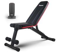 PASYOU Banc de Musculation Pliable, Banc Musculation Complet Inclinable Réglable, Multifonction 10 in 1 Banc Abdominaux Entrainement Complet du Corps Fitness，230Kg capacité de poids
