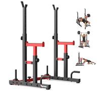 PASYOU Cages de squat, Multi-Fonction Supports de Squat Réglable, Squat Rack Musculation Avec Push up, Fitness Multifonction, convient pour les squats, développé couché, musculation, 544,3 kg