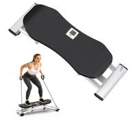 PASYOU Planche d’Équilibre,Balance Board avec Bandes de Résistance, Entraîneur d’Équilibre Portable Wiggle avec Écran LCD,Capacité 136 kg,Balance Board Ski Simulator pour Entraînement Complet