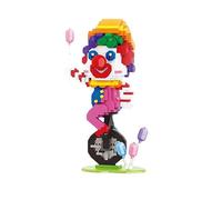 Pasyru Clown Micro Bloc de Construction Set, 1183 Pièces Construction Briques Clown Jouet, DIY Kit de Construction de Jouet, Cadeau de pour Ados et Adultes