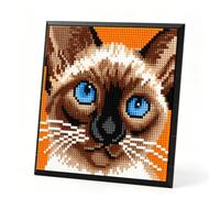 Pasyru Ensemble de Blocs de Construction Chat, 3623 Pièces Micro Pixel Art Muraux en Forme d'animal Chat, Diamant Décoration Murale Unique ou Affichage de Table, Jouets Cadeaux pour Hommes et Femmes