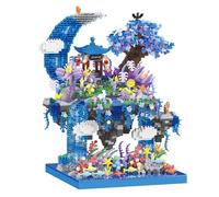 Pasyru Maison d'arbre Sakura Blocs de Construction Set, 2769 Pièces Blocs de Construction Architecture Ensemble, DIY Modular Maison Maquette Set, Non Compatible avec Les Grandes Marques