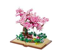 Pasyru Mini Sakura Arbre Maison Construire Bloc, 753 Pièces Ensembles Construction Bonsaï Sakura, Cadeau de Décoration de Collection Botanique DIY, Fleurs Artificielles Plantes Jouet Construction