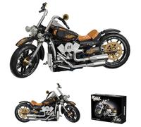 Pasyru Technik Moto Blocs de Construction, 445 Pièces Modèle de Moto Briques de Construction, Cadeau de Construction pour Ados et Adultes, Compatible avec Les Grandes Marques