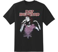 Pat Benatar Mens T Shirt Casual Graphic Tees Black XXL