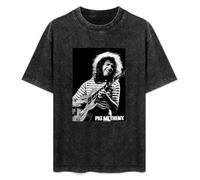 Pat Metheny American Jazz Guitarist Band Music Black T-Shirt Printed Tee Graphic Top for Men Unisex Shirt M