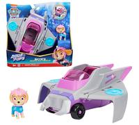 PAT' PATROUILLE AQUA PUPS - Voiture + Figurine Stella - Voiture Pat Patrouille Stella - Figurine à Collectionner - Thème Mer Et Aventures Sous-Marines - Paw Patrol - Jouet Enfant 3 Ans +