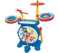 Pat' Patrouille - Batterie Électronique pour enfant - Lumineuse - Complete 3 en 1 - Clavier, cymbales et tabouret - LEXIBOOK