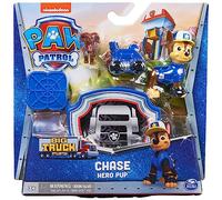 PAT' PATROUILLE BIG TRUCK PUPS - FIGURINE HERO PUP - Rejoins Pat' Patrouille Mission Camion avec 1 Figurine Chiot, 1 Petit Animal Et Accessoires - Paw Patrol - Jouet Enfant 3 Ans + - Modèle Aléatoire