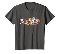 Pat' Patrouille Chase Marshall Rubble Skye Everest Team Style T-Shirt, Enfant, Asphalte, 2 Ans