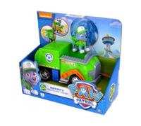 Pat Patrouille : Chien Rocky et Le Camion Poubelle Vert - Figurine Et Vehicule - Paw Patrol