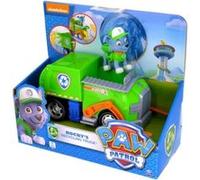 Pat patrouille : chien rocky et le camion poubelle vert - figurine et vehicule - paw patrol Vert G