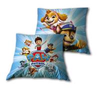 Pat Patrouille, Coussin Enfant Décoratif 100% Coton, 40x40 cm