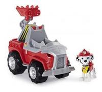 Pat Patrouille Dino : Marcus Et Son 4 x 4 Tout Terrain De Pompier + Un Dinosaure Mystere - Vehicule Deluxe -