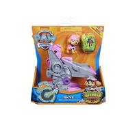 Pat Patrouille Dino : Stella Et Son Avion + Un Dinosaure Mystere - Vehicule Deluxe - Figurine Chien