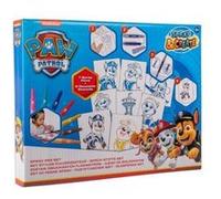 Pat patrouille - kit 7 stylos pulverisateurs enfant et 6 pochoirs - feutres a souffler pens blo - colorier dessiner - set creatif