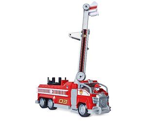 PAT PATROUILLE LE FILM - CAMION DE POMPIERS TRANSFORMABLE MARCUS - Camion Géant Interactif Pat Patrouille - Véhicule avec Transformation Et Figurine Chiot Marcus - 6060444 - Jouet Enfant 3 ans et +