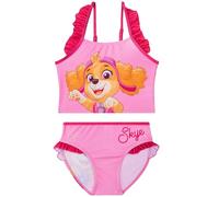 Pat Patrouille Maillot de Bain Fille 3 à 7 Ans, Maillot de Bain 2 Pieces avec Haut et Bas, Ceinture Elastique, Ete Cadeau Fille (6-7 Ans, Rose Paw Patrol)