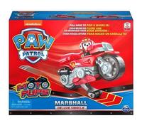 Pat Patrouille Moto A Retrofriction : Marcus Et Sa Moto Pompier Rouge - Figurine Et Vehicule De Luxe - Paw Patrol Nouveaute