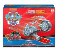 Pat Patrouille Moto A Rétrofriction : Zuma Et Sa Moto Orange - Figurine Et Vehicule De Luxe - Paw Patrol Nouveaute