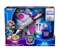 Pat patrouille movie - figurine et vehicule deluxe stella jet interactif 2 en 1 - effets sonores et lumineux - set avion + carte