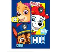 PAT PATROUILLE-PAW PATROL -PLAID-COUVERTURE POLAIRE-100X140 CM-NEUF.