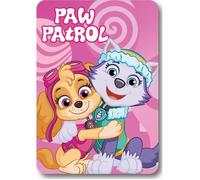 PAT PATROUILLE-PAW PATROL -PLAID-COUVERTURE POLAIRE-100X140 CM. ROSE.