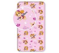 Mgs33 Stella - Drap Housse 90 x 200 cm pour lit Une Personne 100% Coton Pat Patrouille - Paw Patrol'