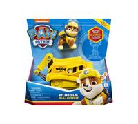Pat Patrouille : Ruben Avec Son Bulldozer Jaune - Figurine Et Vehicule Animaux - Nouveaute Paw Patrol