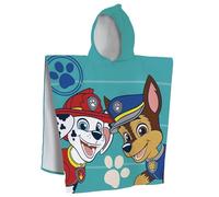 Pat Patrouille Summer Cape de Bain Enfant | 100% Coton | Oeko-TEX | 60x120 cm | Imprimé Garçon | Vert