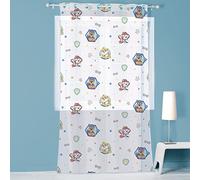 Pat Patrouille Toutous Voilage à oeillets | 100% Polyester | OEKO-TEX | 140X240cm | Imprimé Garçon | Blanc