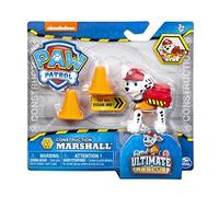 Pat Patrouille Ultimate Rescue Construction : Marcus Le Pompier Sac a Dos Transformable + 2 plots - Figurine Chien - Animaux - Paw Patrol