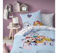 Parure de lit enfant 100% Coton - PAT PATROUILLE WAF - Bleu - 140x200+63x63cm