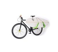 PAT RACKS - Velo Surf Racks, Ensemble Porte-vélos pour shortboard, Porte-Planche de Surf Double Bras rembourré, Mousse de Protection de 12 mm, Fixation de Tige de Selle réglable, Montage Facile