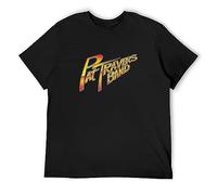 Pat Travers T-Shirt Graphic Tee Printed Top for Mens Black 3XL