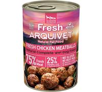 Pata-Arquivet Fresh Chicken Meatballs - Boulettes De Poulet Aux Carottes Et Petits Pois - Pack 6 Unités X 400g - Aliment Complet Pour Tous Types De Races De Chiens