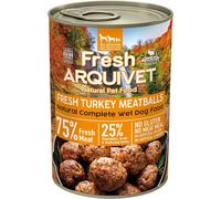Pata-Arquivet Fresh Turkey Meatballs - Boîtes De Boulettes De Viande De Dinde, Brocoli Et Potiron - Pack 6 Unités X 400g - Alimentation Humide Pour Chiens, Toutes Races